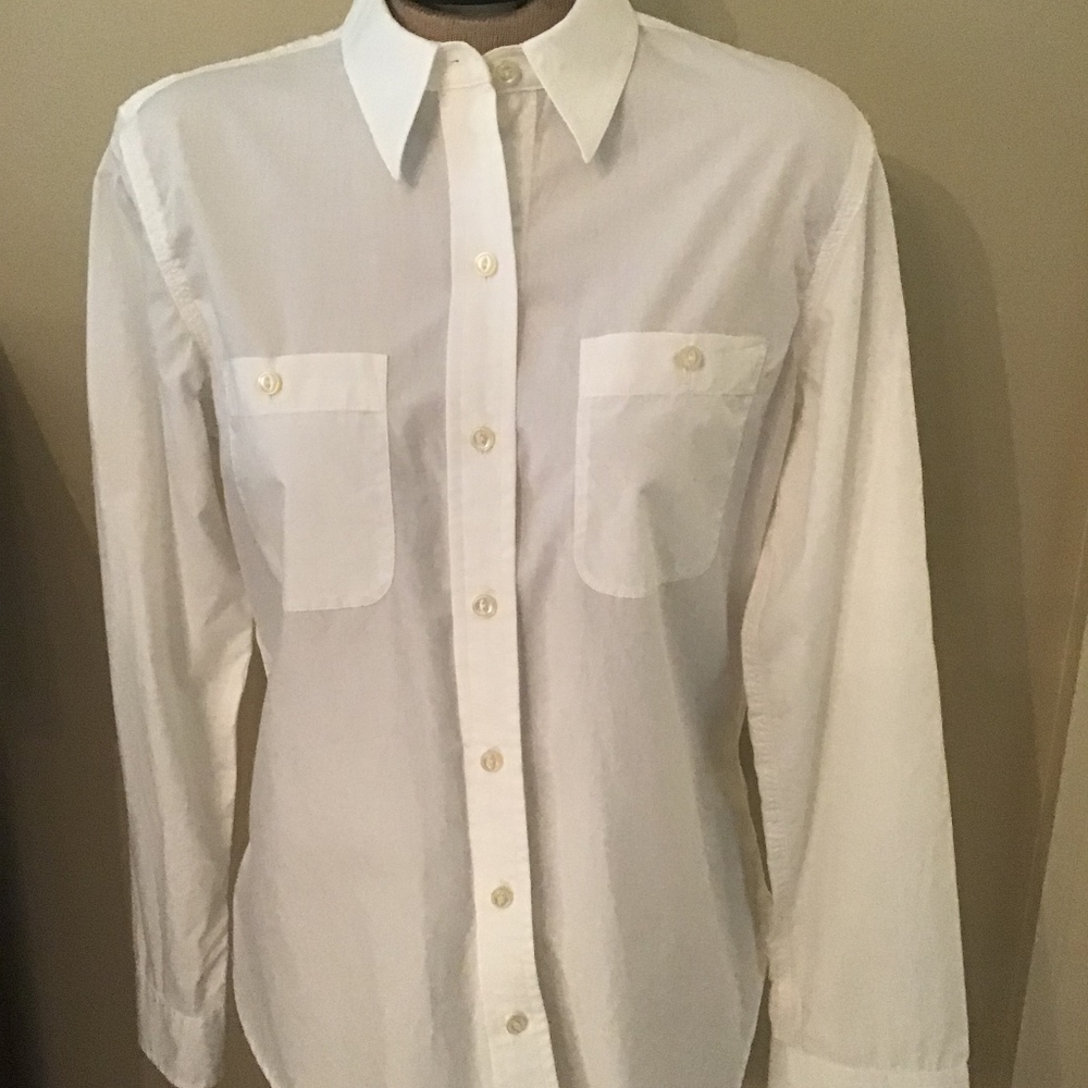 Ralph Lauren Long Sleeve Button Down White